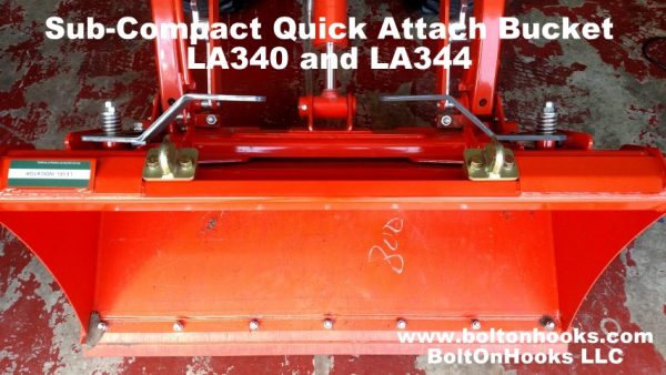 Kubota™ Quick-Attach Buckets - BoltOnHooks LLC